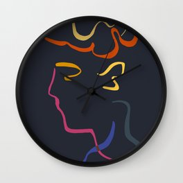 Rhett Modernist Portrait B Wall Clock