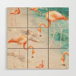 Caribbean Flamingo Dream #2 #wall #decor #art #society6 Wood Wall Art