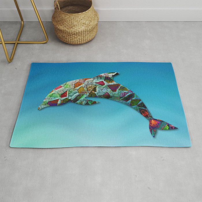 Animal Mosaic - The Dolphin Rug