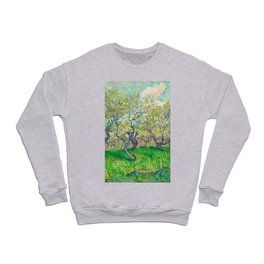 Orchard in Blossom, 1889 by Vincent van Gogh Crewneck Sweatshirt