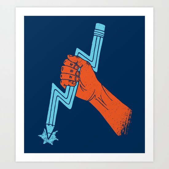 Graphite For Your Right Art Print