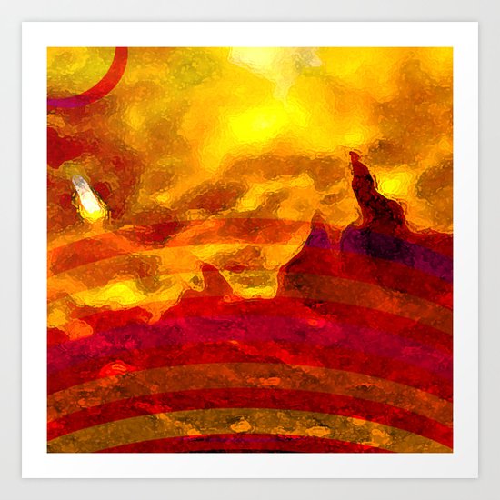 The Red Planet. Art Print