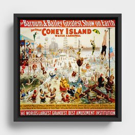 Vintage poster - Circus Framed Canvas