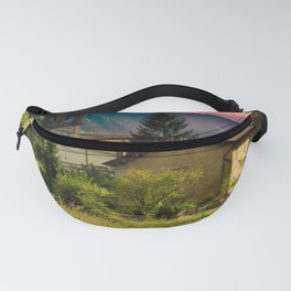 New Zealand Photography - Small Town Surrounded By Majestic Mountains Fanny Pack