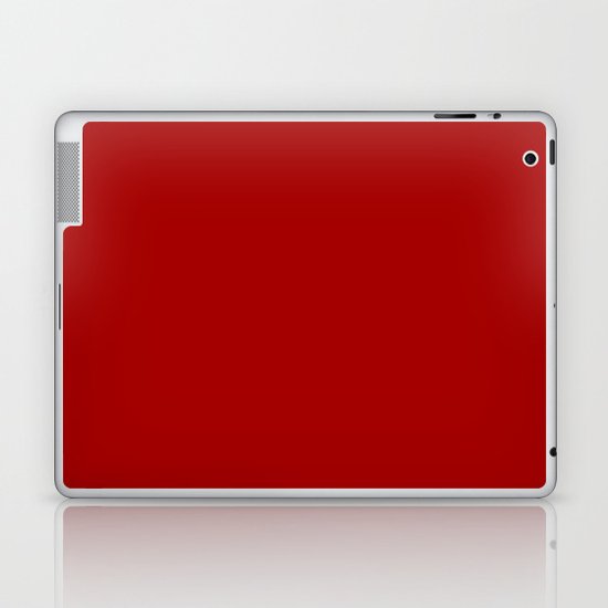 Dark candy apple red Laptop & iPad Skin