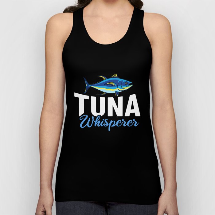 Red Tuna Fish Bluefin Fishing Salad Tank Top