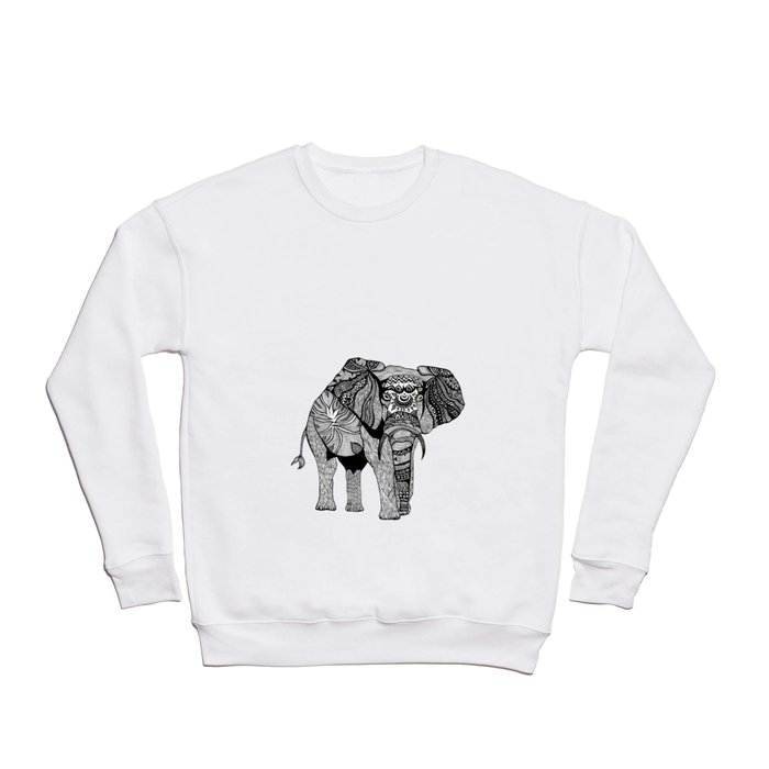 Elephant of Namibia (black & white) Crewneck Sweatshirt