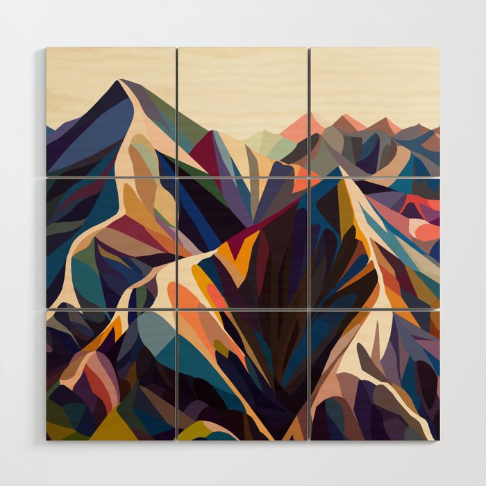 Mountains original Wood Wall Art