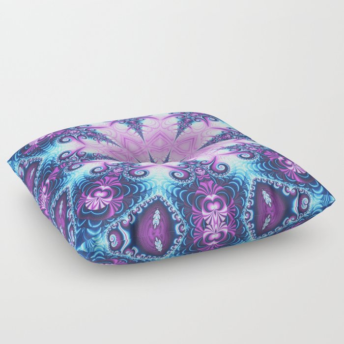 Starring In Blue Pink And Purple Floor Pillow By Walstraasart Starring In Blue Pink And Purple Floor Pillow