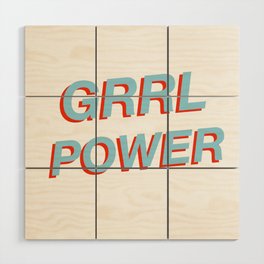 Grrl Power Wood Wall Art