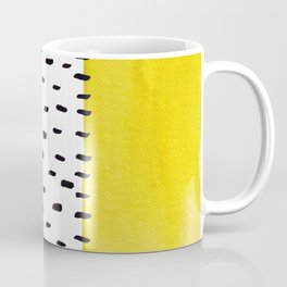 Yellow and black spotted pattern Coffee Mug