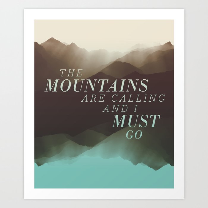 Mountains - Color Art Print