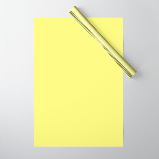 Download From The Crayon Box - Laser Lemon Yellow - Bright Yellow Solid Color Wrapping Paper by ...