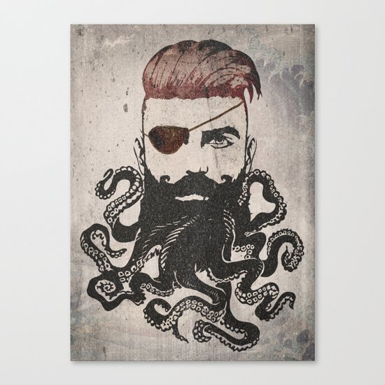 Black Beard Canvas Print
