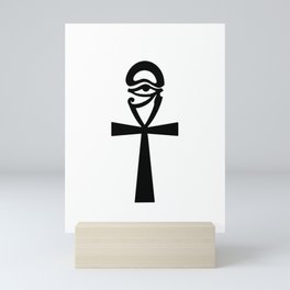 Egyptian symbol of wisdom the ANK. Mini Art Print