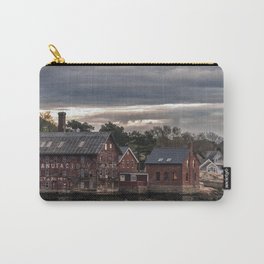 Gloucester Paint Factory Carry-All Pouch | Capeann, Long Exposure, Clouds, Redbuilding, Digital, Photo, Color, Trees, Fisherman, Coast 
