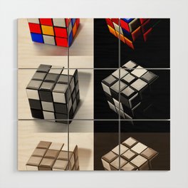Rubiks Cube Wood Wall Art