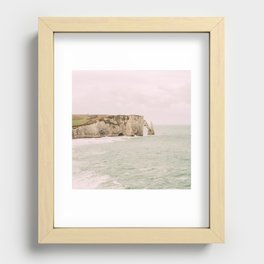 Etretat Cliff Rock in Normandy, France - Fine Art Travel Photo - Landscape Nature Photography Recessed Framed Print