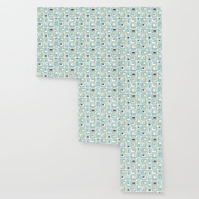 Retro Rectangles Mid Century Modern Geometric Vintage Style