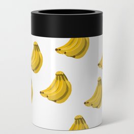 Bananas yellow- white/ transparent background Can Cooler