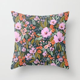 Jungle Gardens Throw Pillow