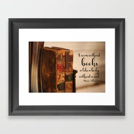 A room without books Framed Art Print