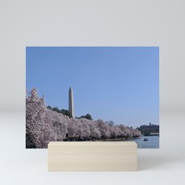 Tidal Basin in Cherry Blossom Season, Washington DC Mini Art Print