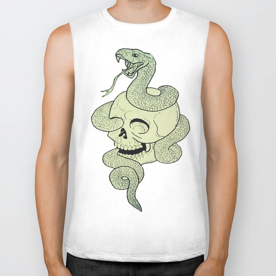 Skull Snake Biker Tank