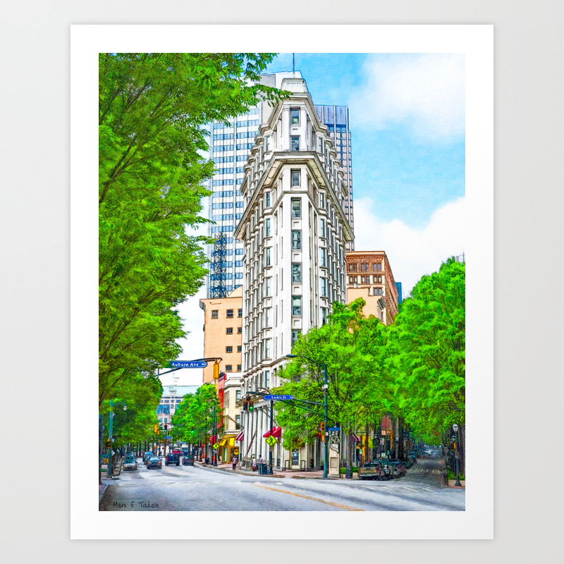 Historic Atlanta The Flatiron Building Art Print By Marktisdale Society6 Historic Atlanta The Flatiron Building Art Print By Marktisdale Society6