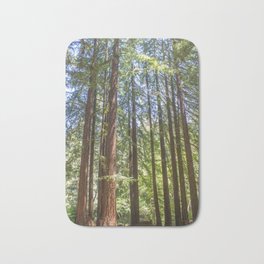 Redwood Grove Bath Mat | Color, Californiaredwood, Intothewoods, Sequoia, Californiaparks, Samptaylorpark, Hdr, Woodland, Green, Tallredwoods 