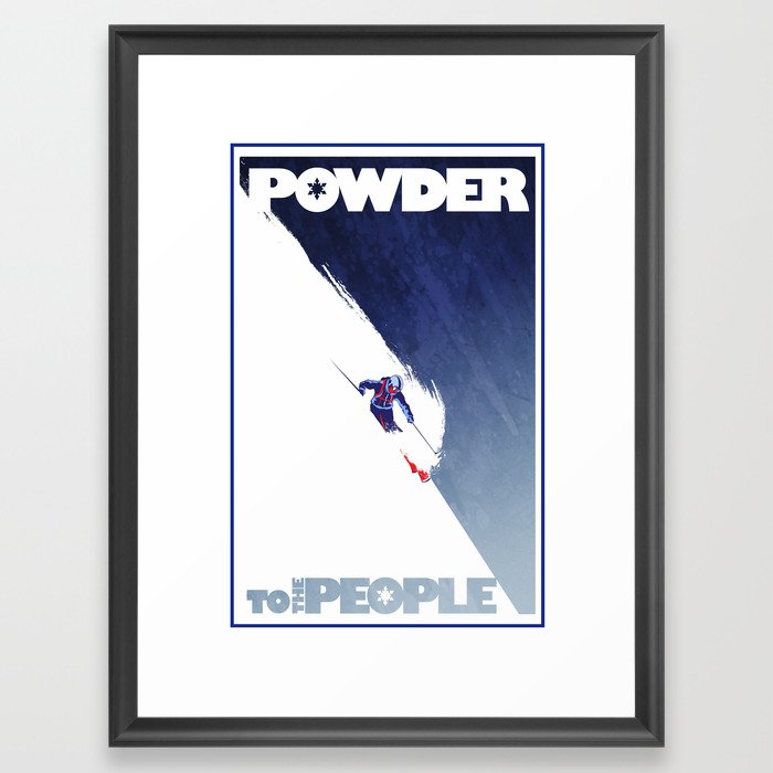 Powder to the people Framed Art Print