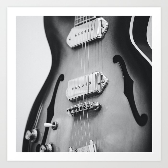 electric guitar music aesthetic hollow close up elegant mood art