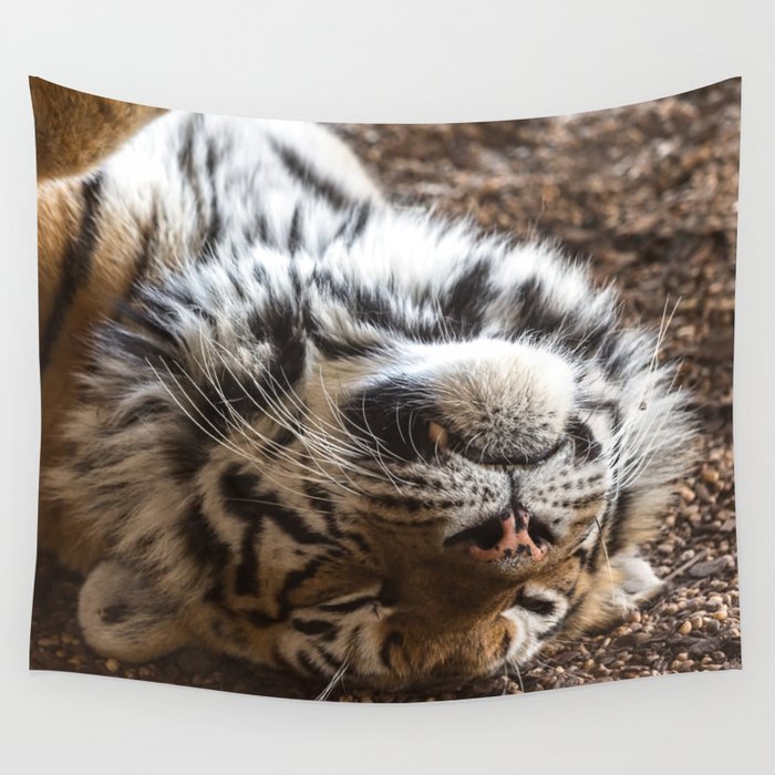 Tiger Portrait Wall Tapestry