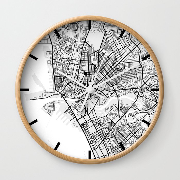 Manila City Map of Philippines Wall Clock by deMAP Studio Society6