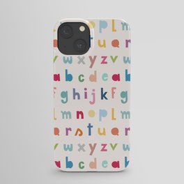 ABC alphabet art iPhone Case