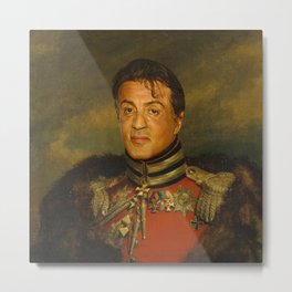 Sylvester Stallone - replaceface Metal Print | People, Vintage, Digital, Curated, Painting 