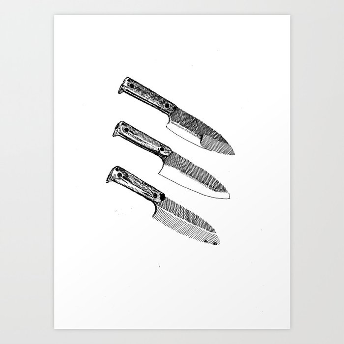 Knives Art Print