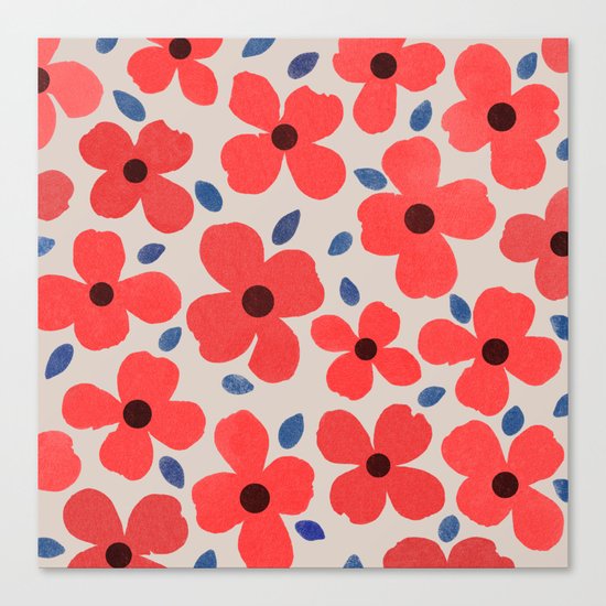 dogwood 5 sq Canvas Print