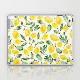 Watercolor Lemon Pattern Laptop Skin