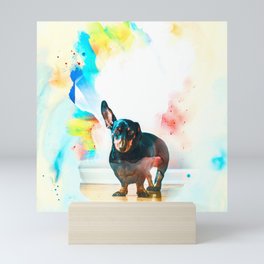 Dachshund Illustration Mini Art Print