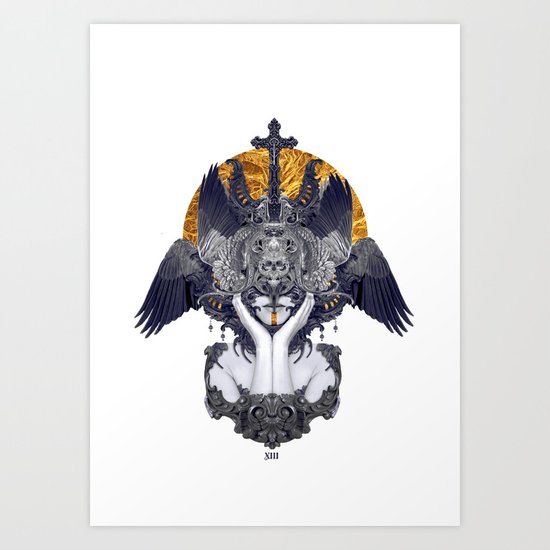 Black Feathers Art Print