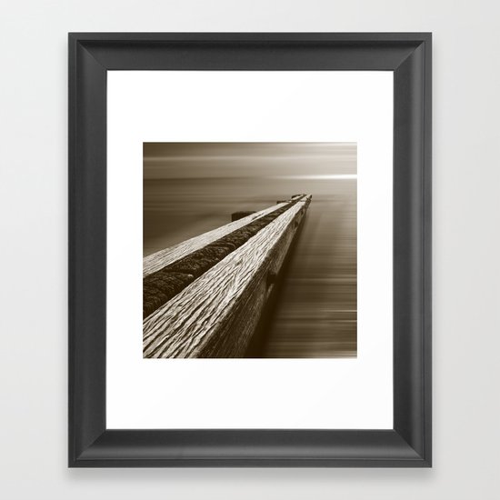 the break water 08 Framed Art Print