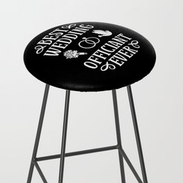 Wedding Officiant Marriage Minister Funny Pastor Bar Stool