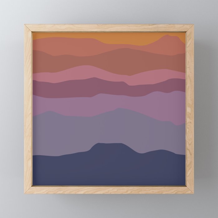 Southwest Sunset  Framed Mini Art Print