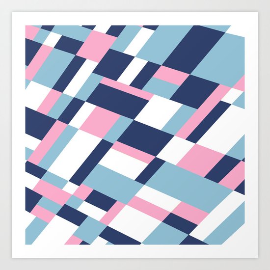 Matisse Map Pink Art Print