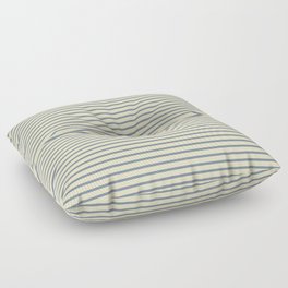 [ Thumbnail: Light Slate Gray and Bisque Colored Lined Pattern Floor Pillow ]
