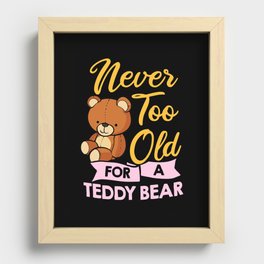 Teddy Bear Plush Animal Stuffed Giant Recessed Framed Print