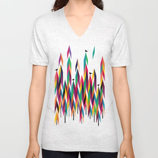 Pine trees Unisex V-Neck