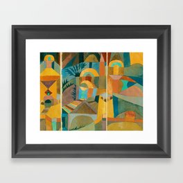 Paul Klee "Temple Gardens 1920" Framed Art Print