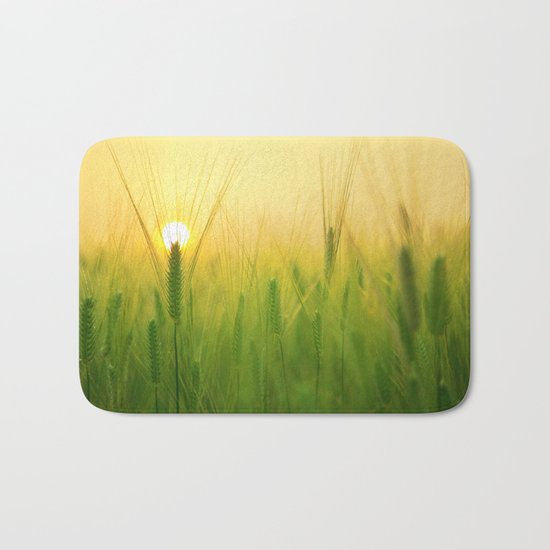 Morning Barley Field Bath Mat
